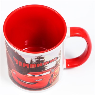 Кружка керамическая «Чемпион», 320 мл, Тачки МИКС