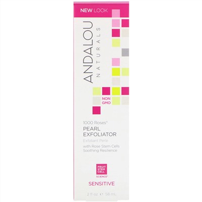 Andalou Naturals, Pearl Exfoliator, 1000 Roses, для чувствительной кожи, 58 мл (2 жидк. унции)