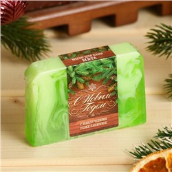 Мыло СПА - уход для бани и сауны «С Новым годом» мята, Банная Забава 80 г