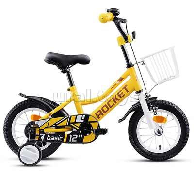 Велосипед 12" Rocket Basic, цвет желтый