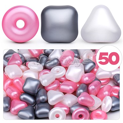 Набор шариков "Плюшки" 50шт нюд