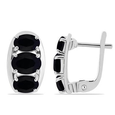 Серьги, сапфир корунд, Микра