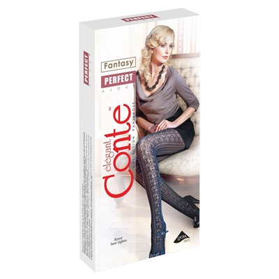 Ажурные CONTE PERFECT Ажурные хлопковые женские колготки