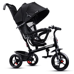 Велосипед трехколесный Rocket 136-BK, колеса EVA 10"/8", цвет черный