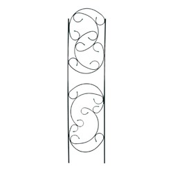 Шпалера, 217×55×1 см, металл, зелёная, «Эска»