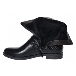 60-141A черн Ботинки деми для девочек (27-32)/12