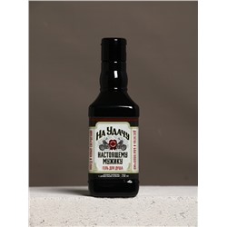 Подарочный набор «На удачу», гель для душа во флаконе виски, чёрный и мочалка лента, Чистое счастье