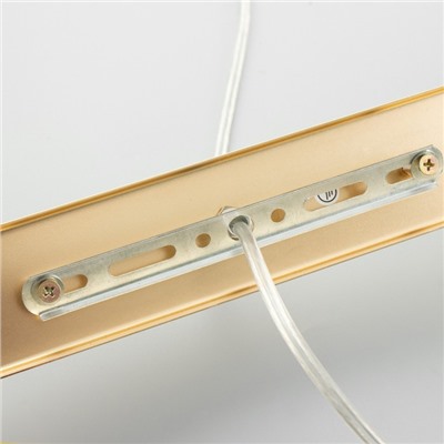 Светильник ЭкономСвет Federica 3×40 Вт Е27 золото 59×13×65(32)см