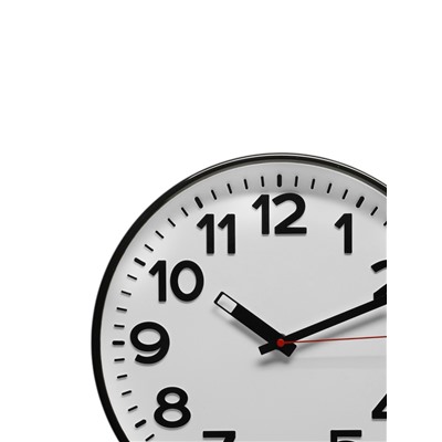 Часы настенные классические, d=30.5 см, объёмные цифры, от батарейки 1×АА