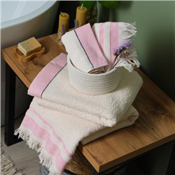 Полотенце махровое Love Life «Бриз» 70×120 см, розовый, 100% хл, 500 г/м²