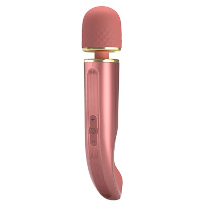 Персиковый жезловый вибратор Power Wand - 29 см.