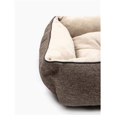 Лежанка для животных «Лофт Фрейм», 48×37×10 см, бежевая