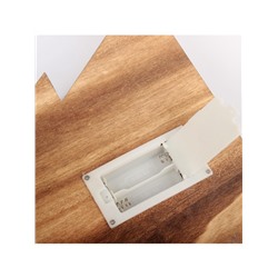 Светодиодная фигура «Ёлка» 30×33×6.5 см, дерево, батарейки АААх2 (не в комплекте), свечение тёплое белое