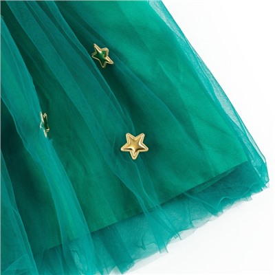 Карнавальный костюм новогодний «Ёлочка», рост 110-116 см, платье, ободок