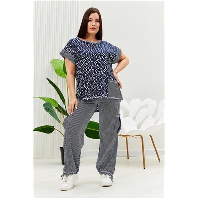 Костюм 9206 (Полоса горошек)