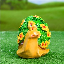 Садовая фигура из полистоуна «Улитка резная», 20×11×12 см