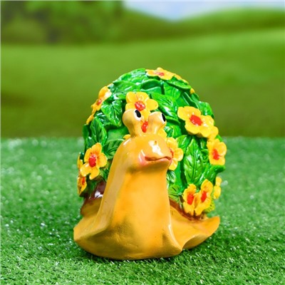 Садовая фигура из полистоуна «Улитка резная», 20×11×12 см