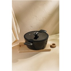 Кастрюля SL Home, d=20 см, h=10.5 см, с антипригарным покрытием, индукция, алюминий, чёрная