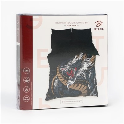 Постельное бельё 1.5-спальное «Этель» Dragon, бязь