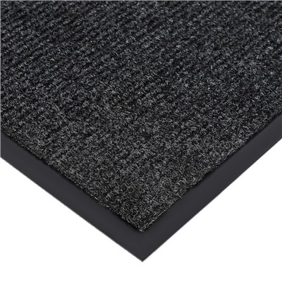 УЦЕНКА Коврик влаговпитывающий ребристый 60х90 см "КОМФОРТ" цвет черный