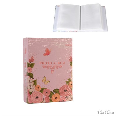 Фотоальбом 100 фото 10х15 Цветы / 9356 /уп 96/