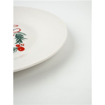 Тарелка новогодняя плоская «С Новым Годом», d=20 см