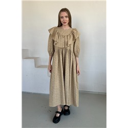 Платье женское  STREET074/03/Бежевый, бордовый