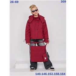 Куртка 309 бордовый