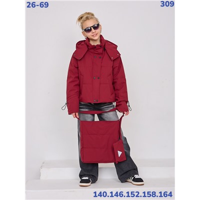 Куртка 309 бордовый