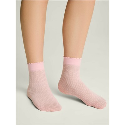 CONTE Тонкие носки с ажурным геометрическим рисунком JULIA