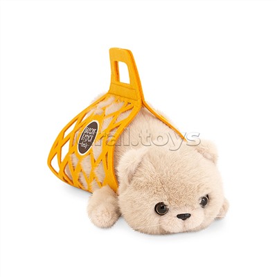 Кот Барсик в сумке бежевый 56