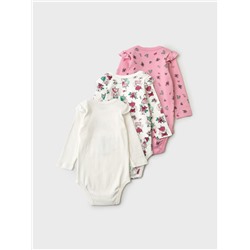 Боди детское трикотажное для девочек, 3 шт в комплекте