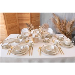 Блюдо фарфоровое овальное Magistro Mediterana, 33.5×17 см, бежевый