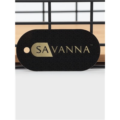 Корзина универсальная SAVANNA «Эстетика», 25×18.3×10 см, чёрная