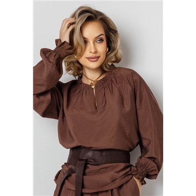 Блузка женская  4484/01/Коричневый