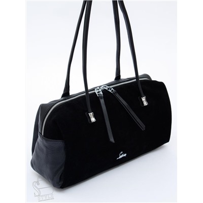 Сумка женская кожаная 98409SP black Velina Fabbiano-Safenta в Новосибирске