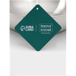 Сковорода Hanna Knövell, d=24 см, h=6 см, толщина стенки 0.6 мм, индукция, дно al+fe+al, нержавеющая сталь