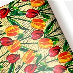 Бумага оберточная 68,5см.х1м, в ассортименте