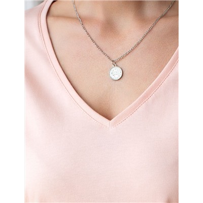 Свободная футболка с V-вырезом и цельнокроеным рукавом из 100% хлопка