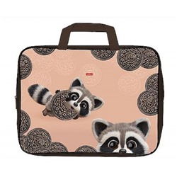 Папка А4 на молнии с ручками 350х265х40 мм "ВОТ ЕНОТ" (095003) 31126 Хатбер