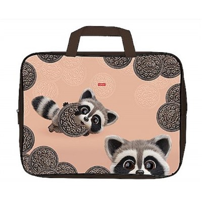 Папка А4 на молнии с ручками 350х265х40 мм "ВОТ ЕНОТ" (095003) 31126 Хатбер