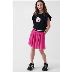 Джемпер трикотажный для девочек (футболка) PLAYTODAY, 1240347