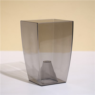 Горшок для орхидей, 2 л, 12.5×19.5 см, пластиковый, прозрачно-серый