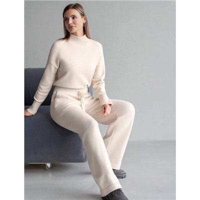 Прямые брюки из пряжи с кашемиром