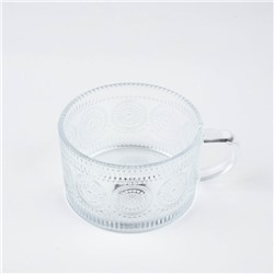 Кружка с крышкой стеклянная With love, 450 мл