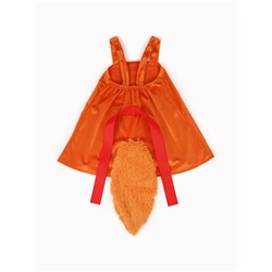 Карнавальный костюм «Белка Кнопочка», сарафан, шапка, размер 110-56