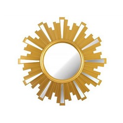 Зеркало настенное ''SWISS HOME'' 52 см цвет: золото, пластик/стекло