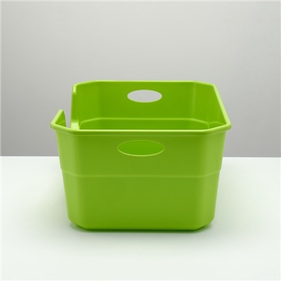 Туалет открытый, 50×35×24 см, с боковым входом, с совком, пластик, зелёный