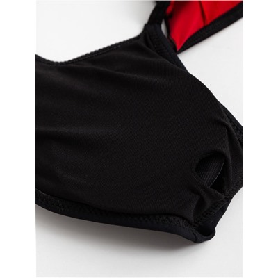 Купальник раздельный женский MINAKU Carmen, размер 48, красно-чёрный