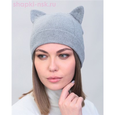 S 713 Шапка с ушками (56-58)